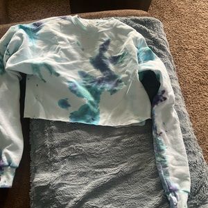 Tie dye crop sweater